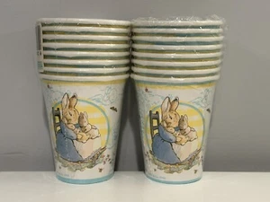 Vintage 1999 Beatrix Potter Peter Rabbit Party Paper Cups USA 2 Packs Of 8-9oz - Picture 1 of 2