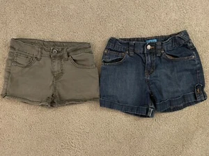 Childrens Place & Vanilla Star Shorts  Girls 10  Denim Low rise  Lot of 2  - Picture 1 of 6
