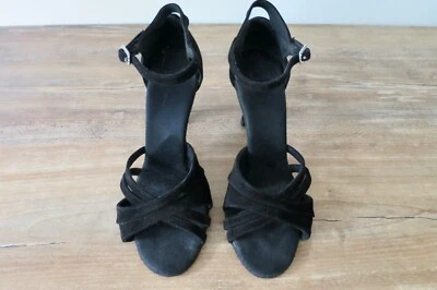 Tanzschuhe von Rummos Elite Luxery Coll., Wildleder, schwarz, Gr. 37,5, Vintage - Bild 1 von 4