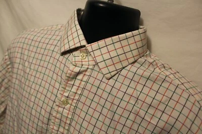 Camisa de vestir a cuadros multicolor calce regente polo Ralph Lauren para hombre talla 17 1/2 37 Foto 1 de 3