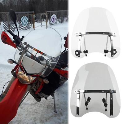 18" x 16" Motorcycle Windshield For Kawasaki KLX250 Vulcan 900 VN 800 VN 750 700 - Image 1 of 4