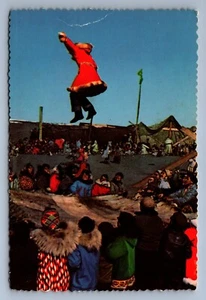 Postcard Vintage Arctic Alaska Tossing Leader Hunting Party Scouting 4x6 - Picture 1 of 2