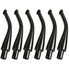 6pcs/lot Black Mouthpieces Pipe Stems Tobacco Pipe Stem Bent Taper Filter