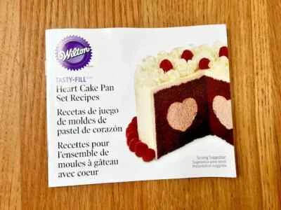 Wilton Backform Set für Torte mit Herzform Füllung 2tlg. Heart Pan Cake - Bild 1 von 4