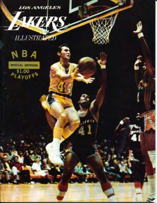1970 Los Angeles Lakers vs Phoenix Suns NBA Playoff Program NBA9 - Image 1 of 2