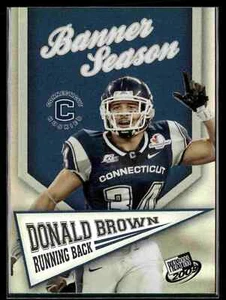 Donald Brown 2009 Press Pass #BS-1 Banner Season Connecticut Huskies - Imagen 1 de 2