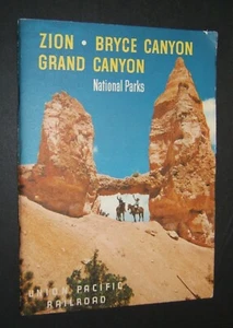 1957 UNION PACIFIC RAILROAD - ZION - BRYCE CANYON - GRAND CANYON NATIONAL PARKS - Picture 1 of 4