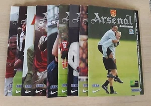 Arsenal 2001/02 Double Season select from Premiership Programmes menu - Picture 1 of 10