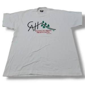 Camiseta De Colección Screen Stars Mejor Talla XL Faith To Move Mountains Gráfica - Imagen 1 de 7