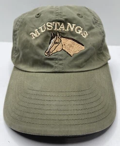 Ping Golf Mustangs Embroidered Logo Hat Hook and Loop OSFM Clean GC Very RARE - Picture 1 of 8