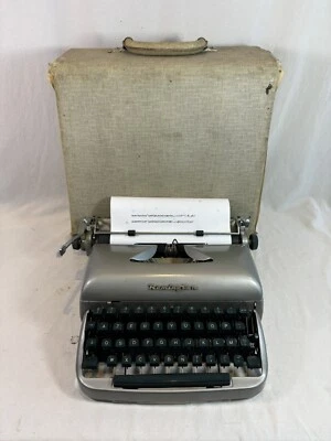 Machine To Typewriter Remington Travel Riter Serviced Cleaned Ribbon New 1960 - Image 1 of 4