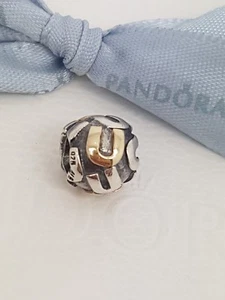 Pandora Genuine Silver & 14ct Gold ALPHABET LETTER "U" CHARM 790298U Retired - Picture 1 of 1