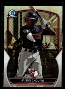 2023 BOWMAN CHROME REFRACTOR BDC-164 Jaison Chourio - Cleveland Guardians - Picture 1 of 1