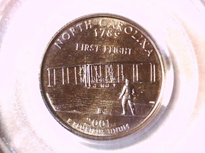 2001 P Washington State Quarter PCGS MS 66 North Carolina 71147083 - Image 1 of 3