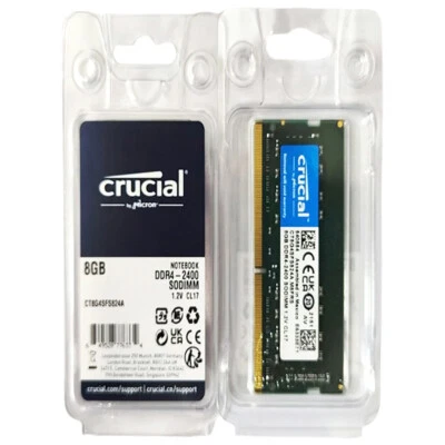 Factory Sealed!!!CT2KIT8G4SFS824A SODIMM DDR4 PC4-19200 8GB Crucial - Image 1 of 4