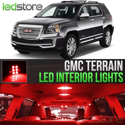 2010-2017 GMC Terrain Red Interior LED Lights Kit Package - Image 1 of 4