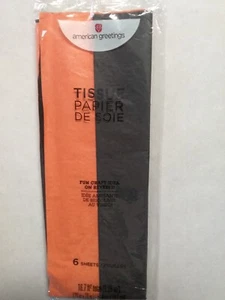Tissue Paper Orange/Black ~ New in sealed package - Picture 1 of 3