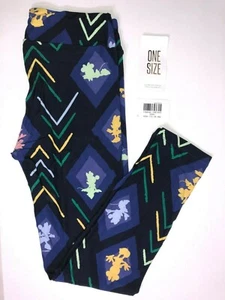Lularoe Disney Leggings Einheitsgröße Minnie Mouse Silhouette Geometrisch Neu mit Etikett 50061 - Bild 1 von 4