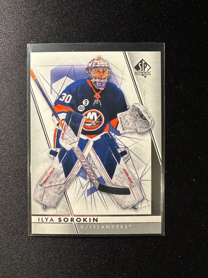 2022-23 UD SP Authentic Hobby Ilya Sorokin #71 NM Hockey Card - Image 1 of 1