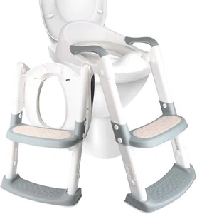 Toilettentrainer Toilettenaufsatz WC Sitz Toilettensitz mit Treppe für Kinder - Bild 1 von 7