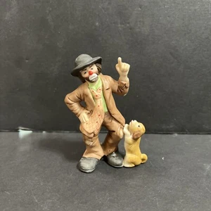Emmett Kelly Jr Signature Collection Flambro Clown Hobo Dog 3.5” - Picture 1 of 12