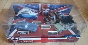 Save The Queen Die Cast Cars Set Disney Store Pixar Talking Mater Miles Finn NEW - Picture 1 of 6
