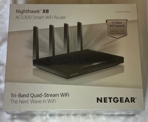 NUEVO NETGEAR AC5300 Nighthawk X8 Tri-Band Smart WiFi Router R8500-100NAS R8500 - Imagen 1 de 6