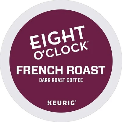 96/PACK - Eight O'Clock French Roast Coffee K-Cup Pods BULK PACKAGING
