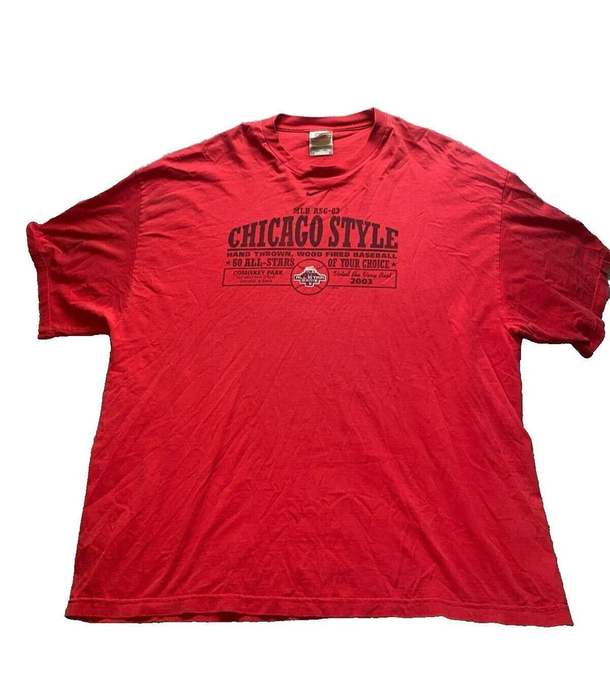 VTG Chicago White Sox Shirt Adult 2XL Nike Baseball 2003 All Star Game Y2K Mens - Image 1 of 4
