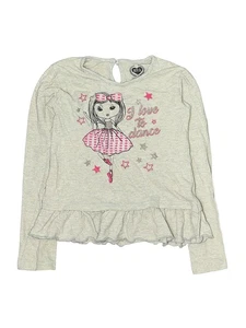 Diva Girls Silver Long Sleeve Top 7 - Picture 1 of 2