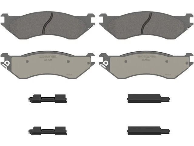Front Brake Pad Set For 1997-2002 Ford Expedition 1998 1999 2000 2001 KH861JK - Image 1 of 1