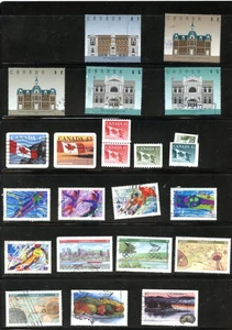 LOT 30875 USED COLLECTION OF NINTY STAMPS FROM CANADA - Picture 1 of 3