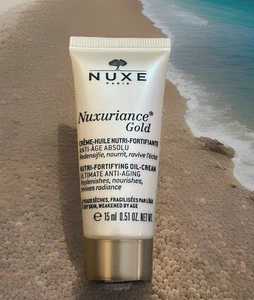 NEW Nuxe  Nuxuriance Gold Nutri-Fortifying Oil Cream 0.51 oz. 15 ml Travel Size - Picture 1 of 2
