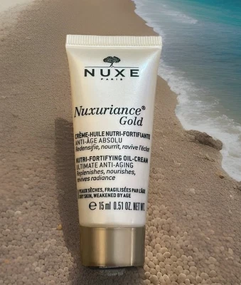 NEW Nuxe  Nuxuriance Gold Nutri-Fortifying Oil Cream 0.51 oz. 15 ml Travel Size - Image 1 of 2
