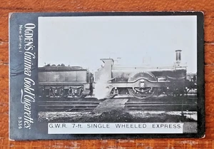 Ogdens Guinea Gold - G.W.R. 7-ft. SIngle Wheeled Express - New Series 1 - B336 - Picture 1 of 2