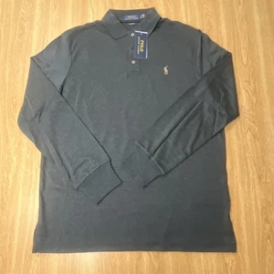 Polo Ralph Lauren Grande y Alto Calce Clásico Manga Larga Polo Talla M - Imagen 1 de 12