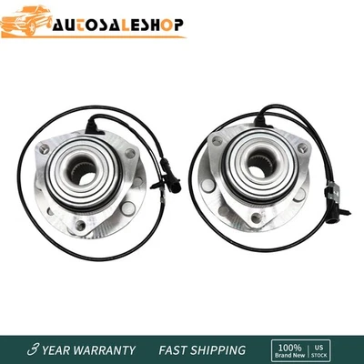 Pair Front Wheel Hub Bearings Assembly For Chevy Blazer S10 GMC Jimmy Sonoma Foto 1 de 4