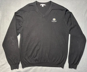 Cutter & Buck Long Sleeve Bandon Dunes Sweater Black XL Men's V-Neck - Picture 1 of 22