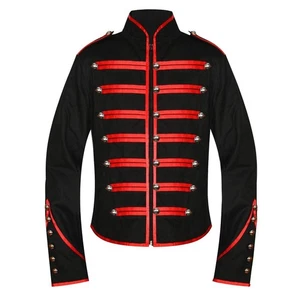 BAND PARADE VICTORIAN MILITARY ROCKABILLY STEAMPUNK ARMY GOTHIC JACKET COAT PUNK - Picture 1 of 4