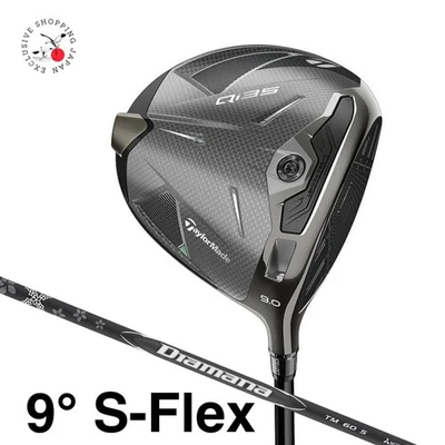 TaylorMade Golf Qi35 Driver 9° S-Flex Diamana Black TM60 Graphite Shaft RH Men - Image 1 of 4