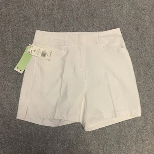 Adidas Women's Sz 4 Prime Green Golf Shorts Stretch - Picture 1 of 8