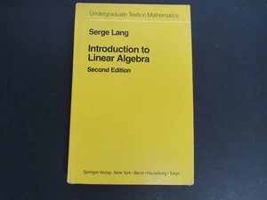 Einführung in die lineare Algebra von Serge Lang ~ zweite Auflage ~ HC 1986 - Bild 1 von 4