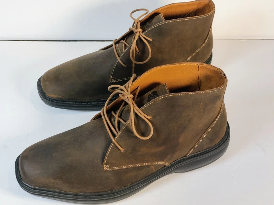 Dr. Botas Chukka Confort Para Hombre Talla 12EE Ruk Zapato Cuero Marrón Informal Ortopédicas Foto 1 de 4