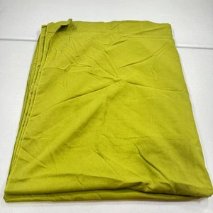 vintage jcpenney flat sheet double solid green cotton blend mcm retro 70s - Picture 1 of 10