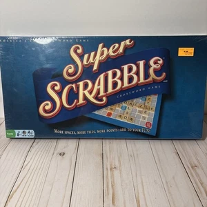 Super Scrabble Board Game 2008 Hasbro Brand NEW Factory SEALED Box - Picture 1 of 2
