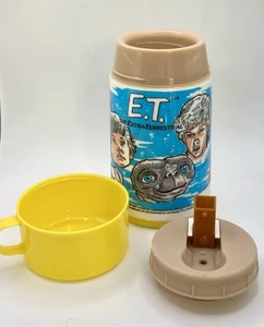E.T. Extra-Terrestrial Thermos - RETRO 1982 Aladdin Made In USA - Foto 1 di 4