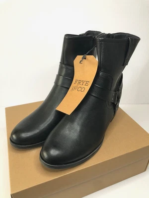NEW Frye and Co. Elodie 11M Harness Ankle Boots Womens Black Moto Western Grunge - Image 1 of 4