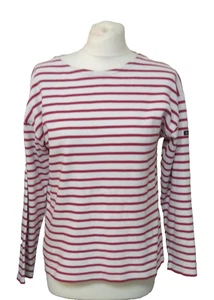 Armor-lux Red/White Stripe Long Sleeve T-Shirt Size UK 12 Fashion Preloved - Picture 1 of 8