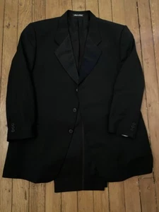 Giorgio Armani le Collezioni Vintage Tuxedo 46R W40/29 Wool Made In Italy - Picture 1 of 16