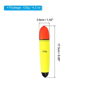 Bobbers de pesca de 4,2 oz, paquete de 6 flotadores de pesca EVA, captura de ojos amarillos y co - Imagen 1 de 6
